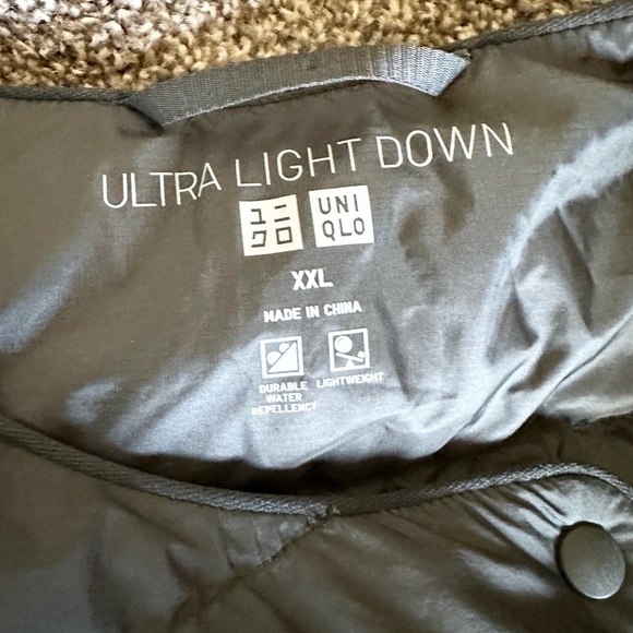UNIQLO Hunter Green PACKABLE Lightwght COLLARLESS ULTRA LIGHT DOWN JACKET XXL - Picture 7 of 12